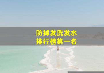 防掉发洗发水排行榜第一名