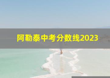 阿勒泰中考分数线2023