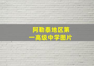 阿勒泰地区第一高级中学图片