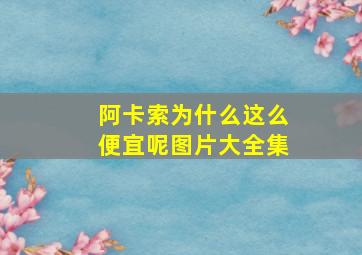 阿卡索为什么这么便宜呢图片大全集