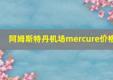 阿姆斯特丹机场mercure价格