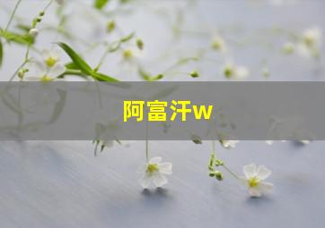 阿富汗w