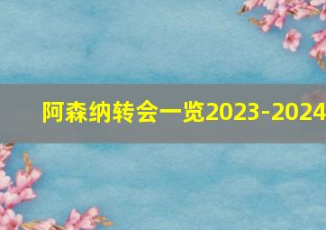 阿森纳转会一览2023-2024