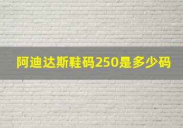 阿迪达斯鞋码250是多少码