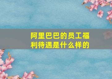 阿里巴巴的员工福利待遇是什么样的