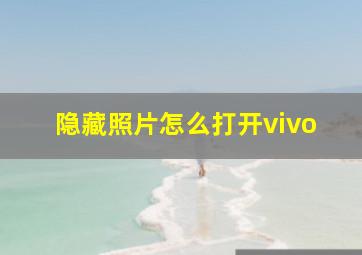 隐藏照片怎么打开vivo