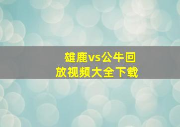 雄鹿vs公牛回放视频大全下载