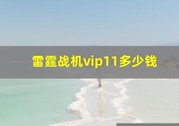 雷霆战机vip11多少钱