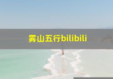 雾山五行bilibili