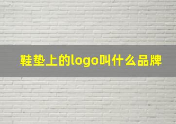 鞋垫上的logo叫什么品牌