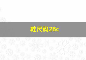 鞋尺码28c