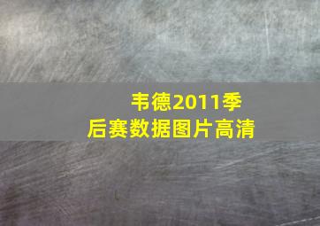 韦德2011季后赛数据图片高清