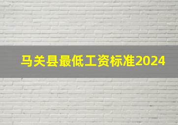 马关县最低工资标准2024