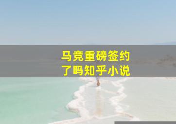 马竞重磅签约了吗知乎小说