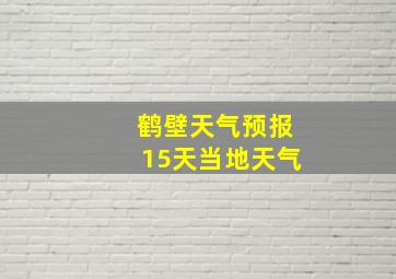 鹤壁天气预报15天当地天气