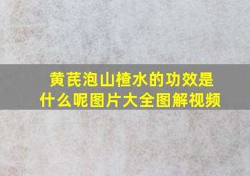 黄芪泡山楂水的功效是什么呢图片大全图解视频